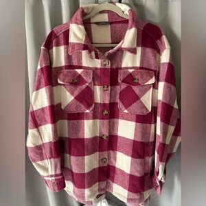 Worn Once Plaid Shacket like new